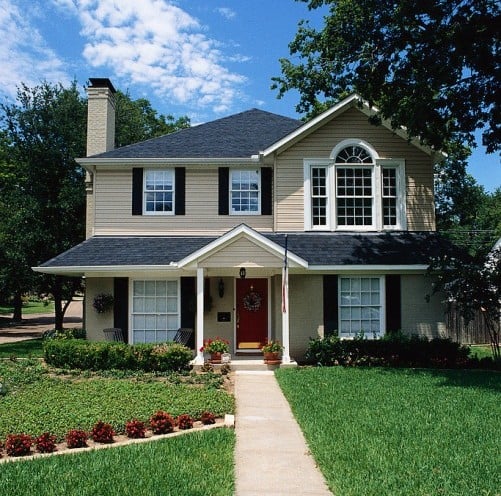 tan house