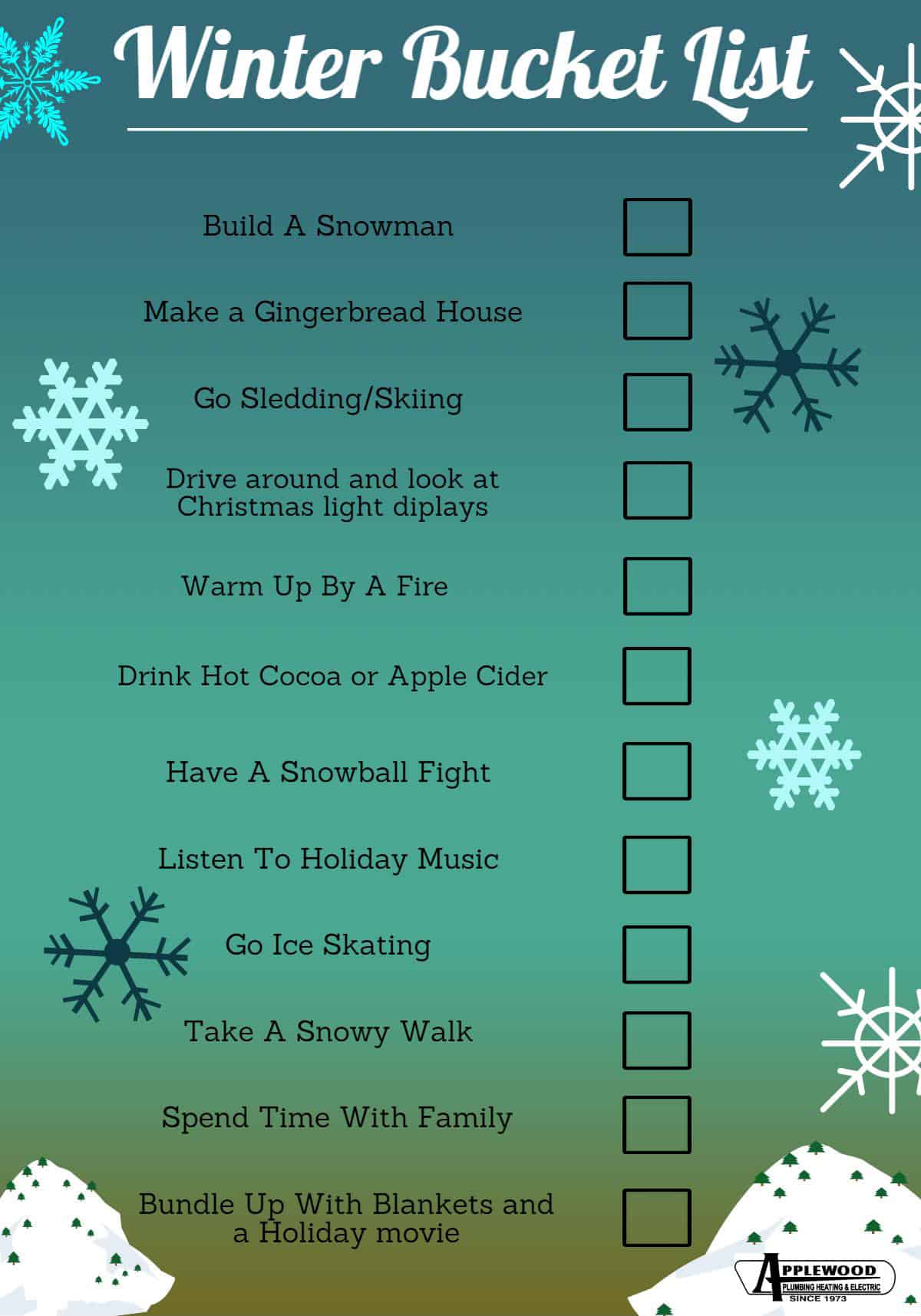 Winter Bucket List