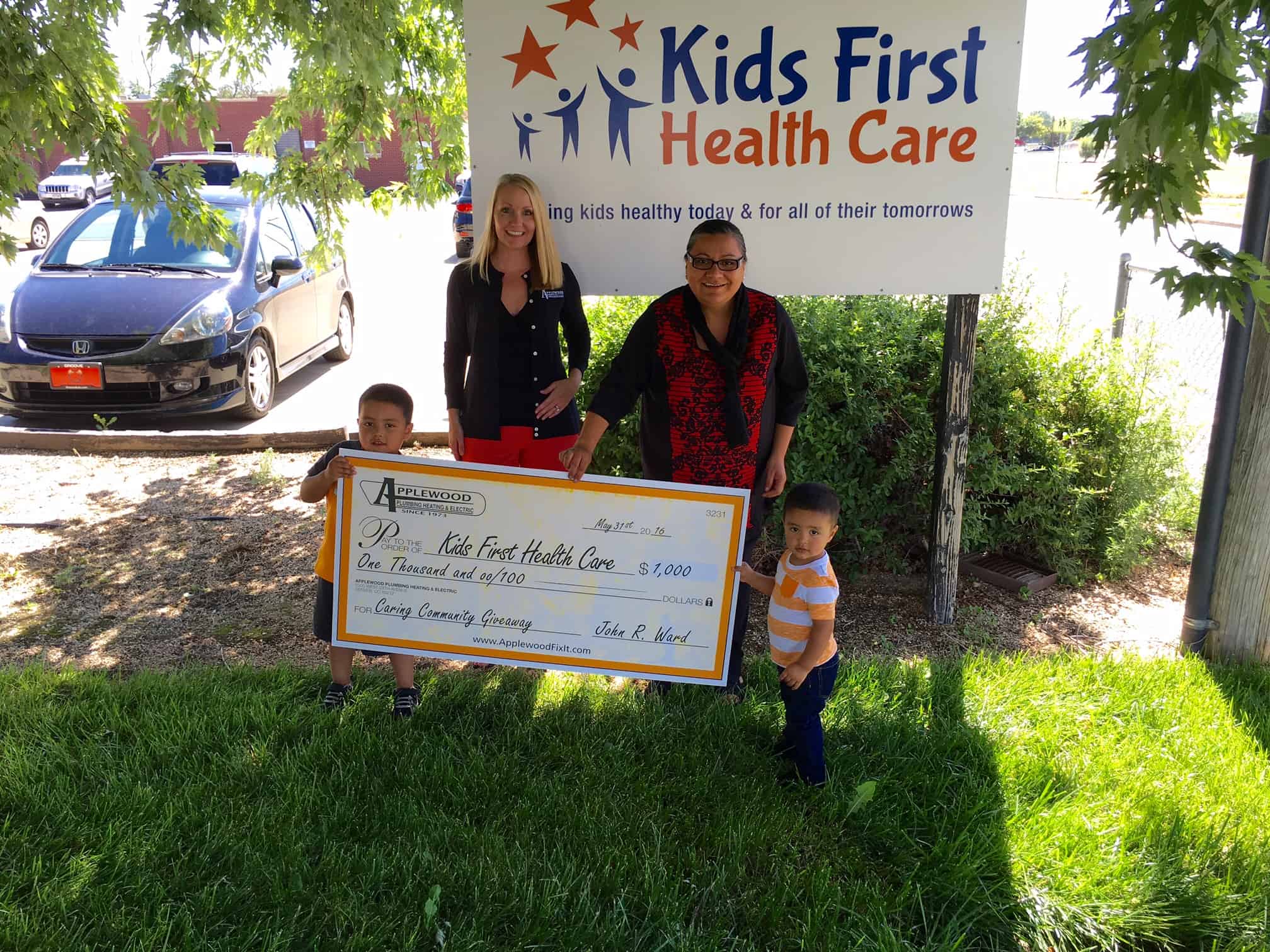 Applewood Plumbing Supports Kids First Health Care Applewood Plumbing