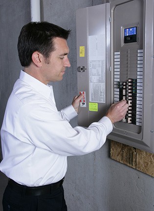 Electrician with Panel 10