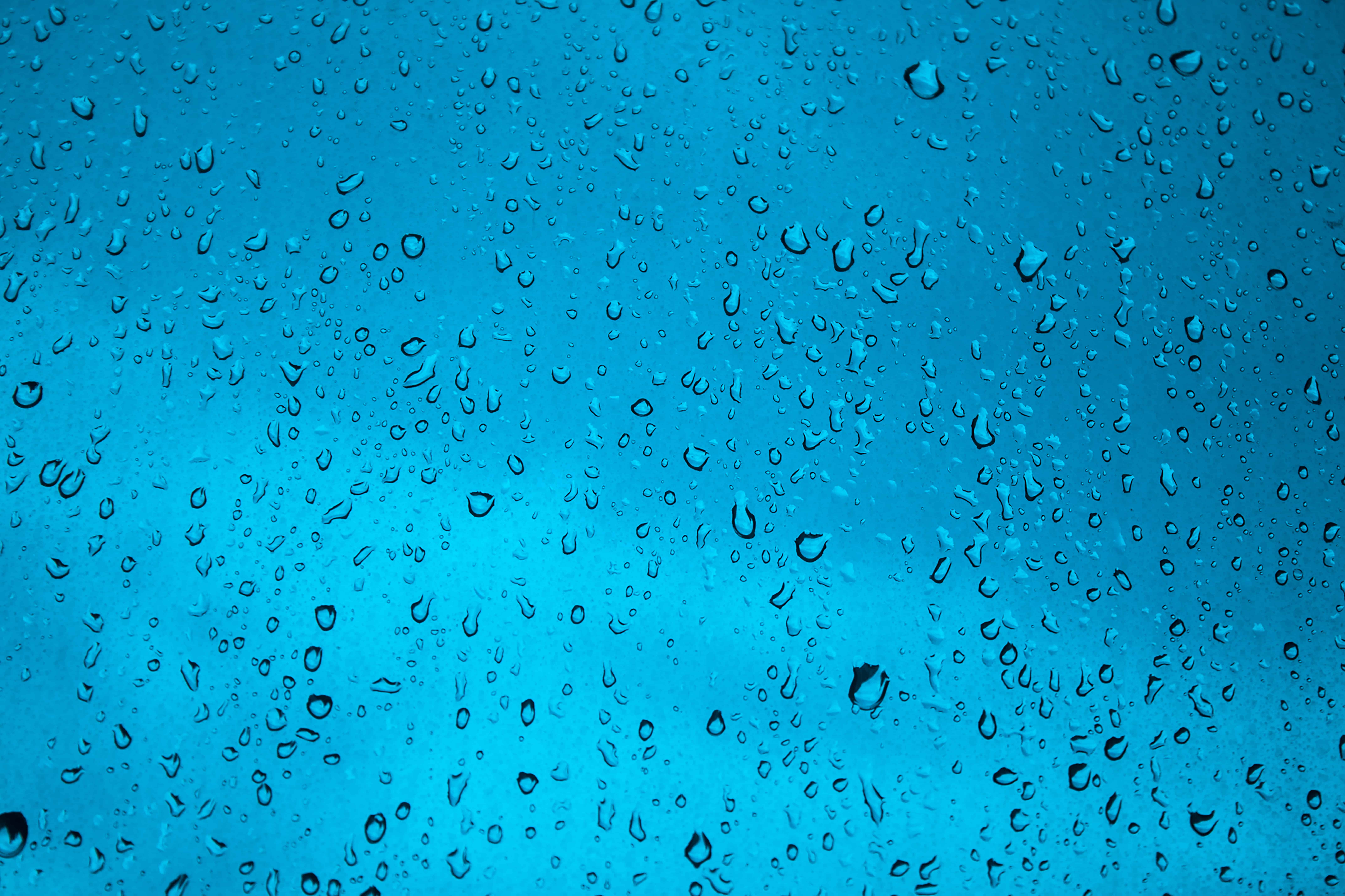 water drops texture blue