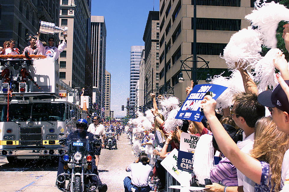 Colorado Avalanche Stanley Cup win parade.