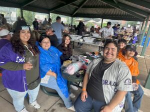 Applewood employees at a sports game.