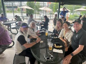 Applewood employees at a sports game.