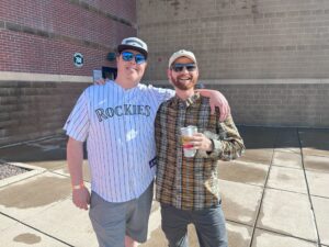 Applewood employees at a sports game.