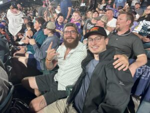 Applewood employees at a sports game.
