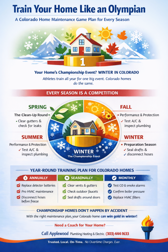 Train your home like an olympian with maintenance tasks in every season